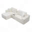 Modular Sectional Sofa, Deep Seat Corduroy Cloud Couch with Cup Holders, USB Ports & Storage Box, Sleeper Sofa Couch Boneless Couches With Movable Ottoman for Living Room, No Assembly Required-242565625-242565606