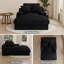 Chaise longue d'intérieur en velours côtelé 75,9 po-307252241