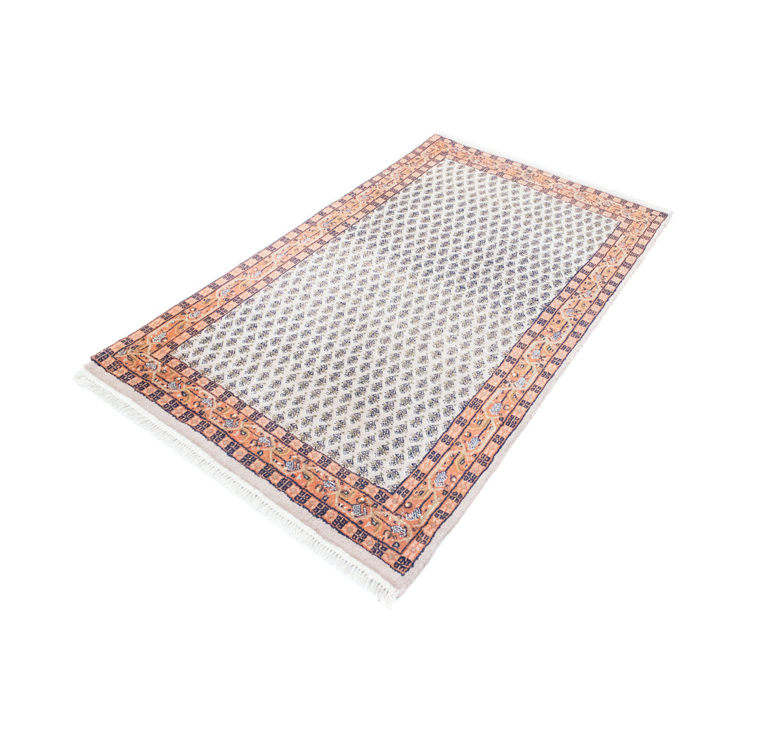 Hand Knotted Wool Orange/Beige Indoor/Outdoor Rug