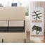 Lit plateforme grand, cadre de lit en métal avec station de charge, assemblage facile-1019219107