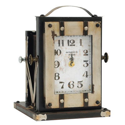 Rustic Analog Tabletop Clock in