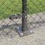 Vidaxl Chain Link Fence With Posts Steel-116797808-116797816