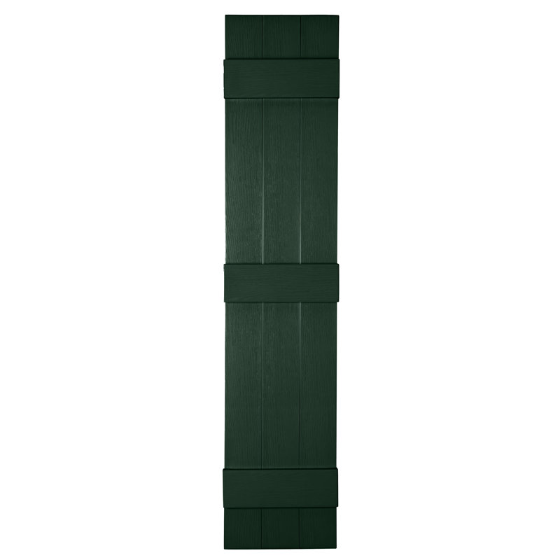 Persiennes personnalisées fermées à 3 planches, Vert héritage, 79"