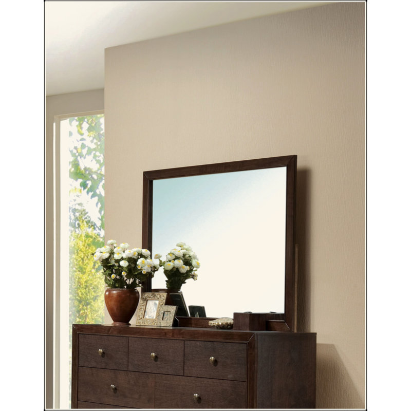 Espresso Finish Mirror, Espresso, 35" x 45"
