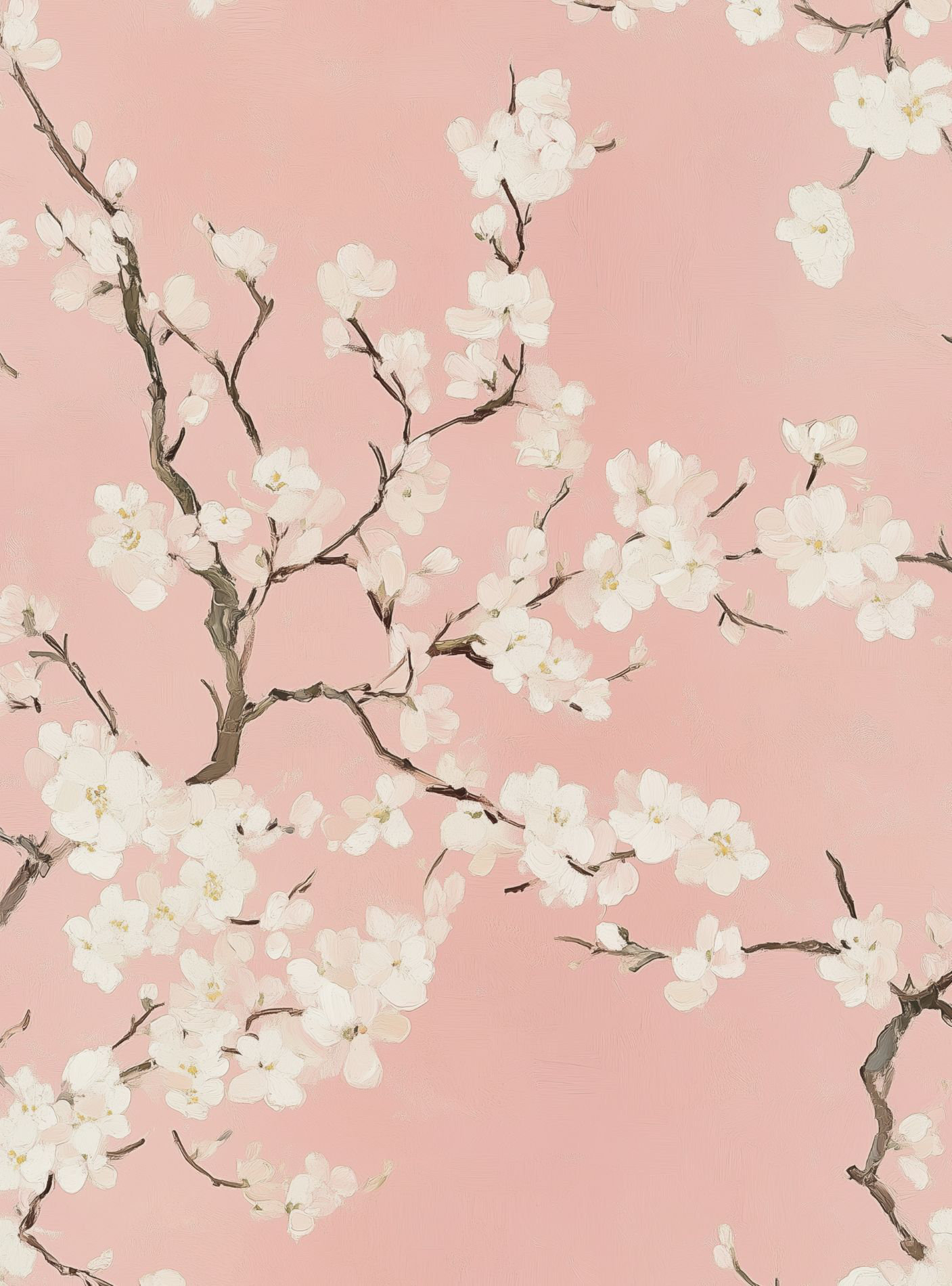 Lark Manor™ Cherry Blossom Pink Wallpaper Wall Mural | Elegant Floral ...