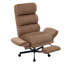 Chaise de bureau moderne rembourrée avec assise large, dossier rembourré et siège à pieds croisés-628425588