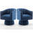 Murrow Velvet Swivel Barrel Chair-409425049