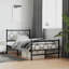 Base de lit en métal avec tête de lit et pied de lit Vidaxl-97839797-105481174