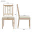 Chaises rembourrées en tissu Amando