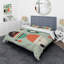 Ensemble de housse de couette en microfibre / polyester de style Mid-Century Retro Dimensions II Bedding-811048278