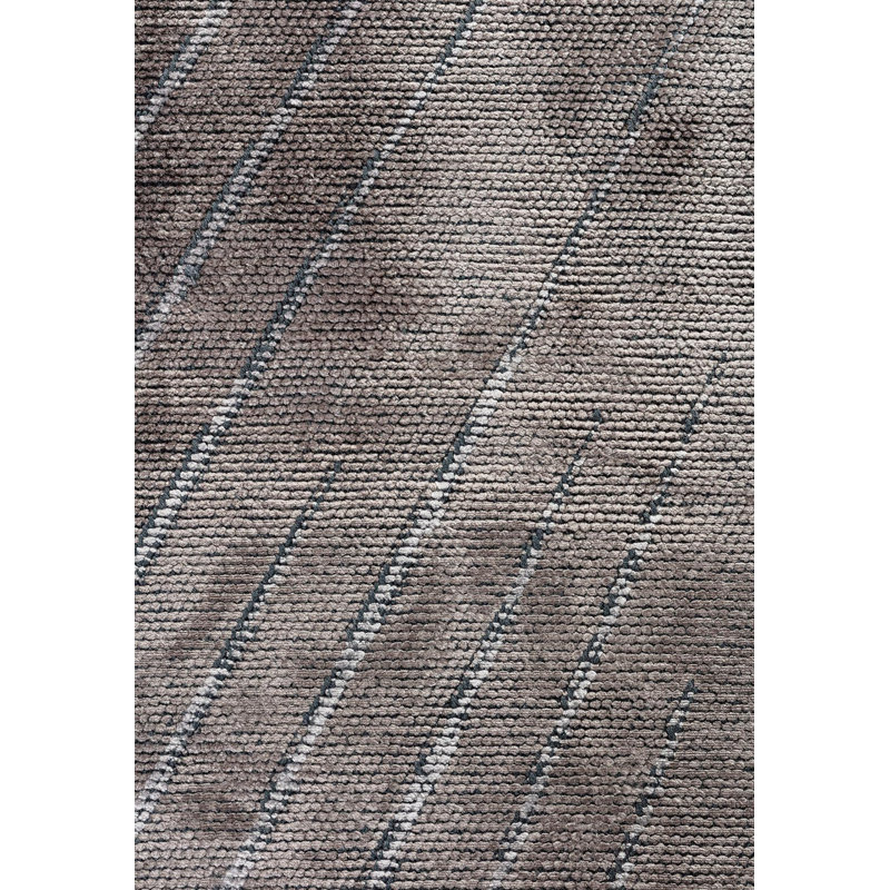 Rapture Chevron Area Rug in Gray, Square 9'