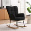 Chaise berçante rembourrée avec siège rembourré et haut dossier Teddy-924000003