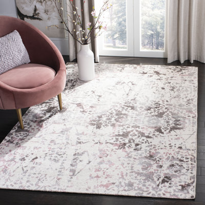 Stahlman Hand Tufted Viscose Geometric Rug