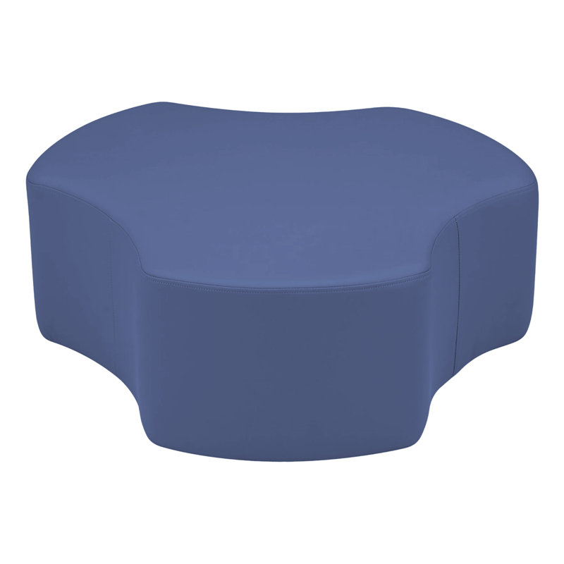 Repose-pieds rembourré Pro Series, paquet de 6, 12" H x 32.5" W x 30.5" D, Bleu marine