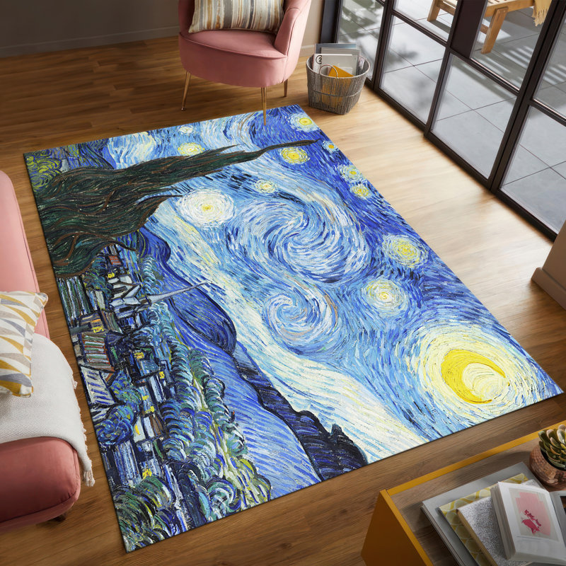 Featuring an Elegant Floral Design This Non-Woven Thin Type Printed Rug Adds Class and Sophistication to Any Room in Your Home