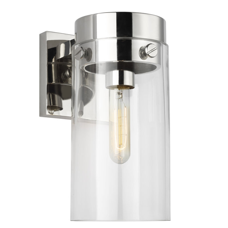 Garrett 1 - Light Armed Sconce, Polished Nickel