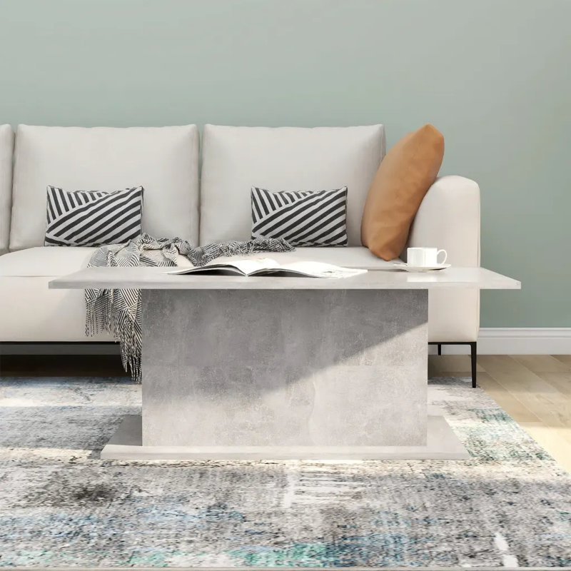 Coffee Table 102x55.5x40 cm Engineered Wood, Concrete Grey