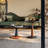 Retro tea simple round coffee table