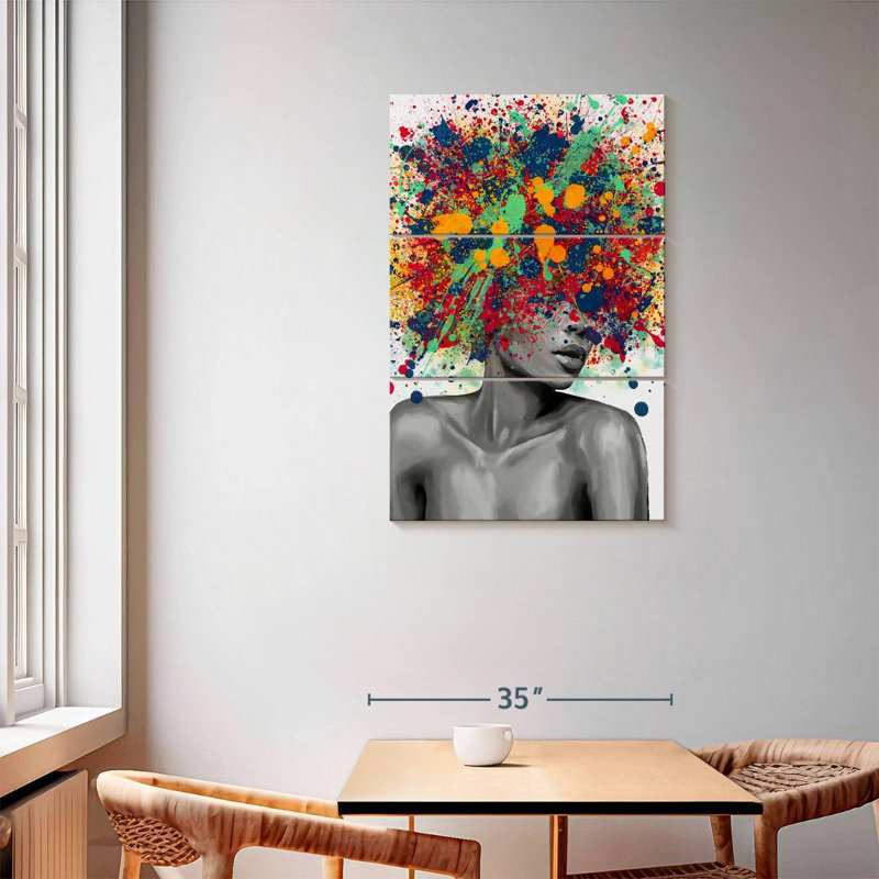 Leisha Abstract Buddha, 57" H x 36" W