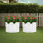 Boîte à fleurs surélevée en métal 2PCS