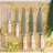 Yatoshi Knives 12 Piece High Carbon Stainless Steel Knife Block Set