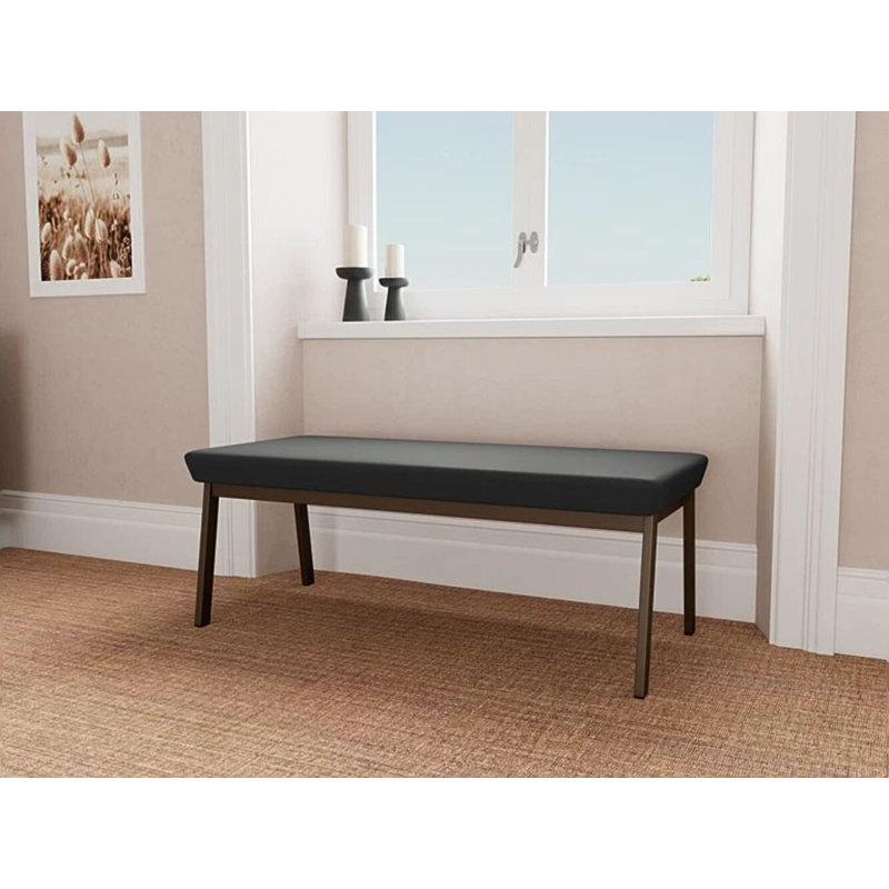 Banc en métal Newport, Bronze, Graphite portes ouvertes
