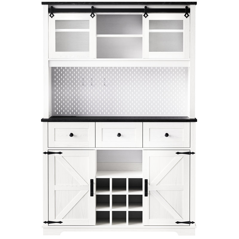 Armoire de rangement Rustic White Oak