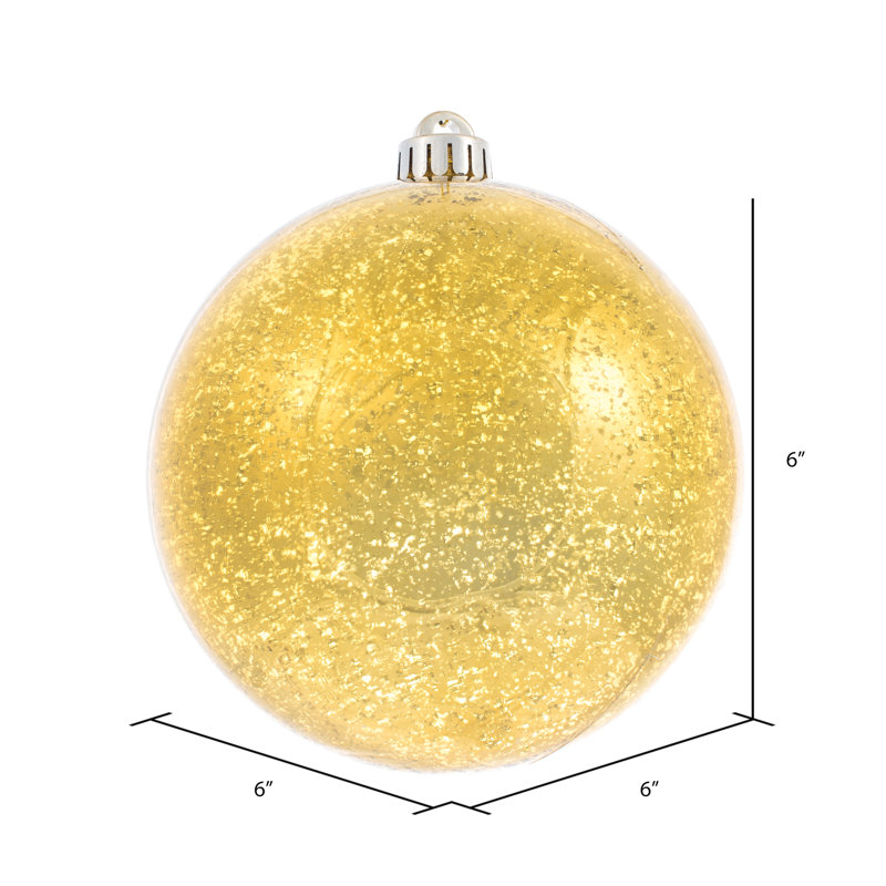 Ornement boule de mercure brillant, Miel doré