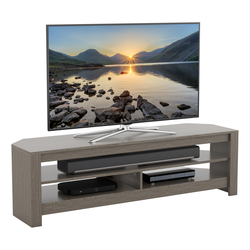 Aquene TV Stand for TVs up to 65", Grey, 16.3"H x 55.1”L x 15.55”W