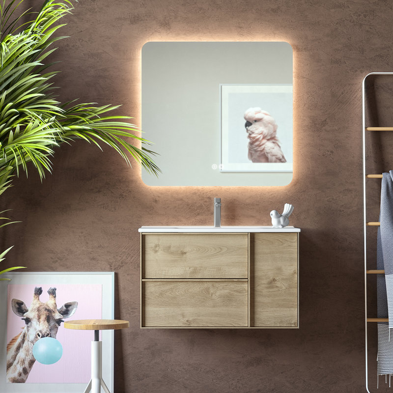 Palma 32'' W Single Vanity, Natural Oak, 32"