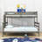 Avoca Wood Twin XL over Queen Bunk Bed with Ladder-2021939881-2021939880