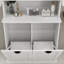 Armoire de buanderie avec deux compartiments - blanc et conception pratique pour la trieuse-263772247