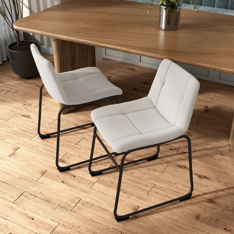 Bexhill Chenille Dining Chair, White