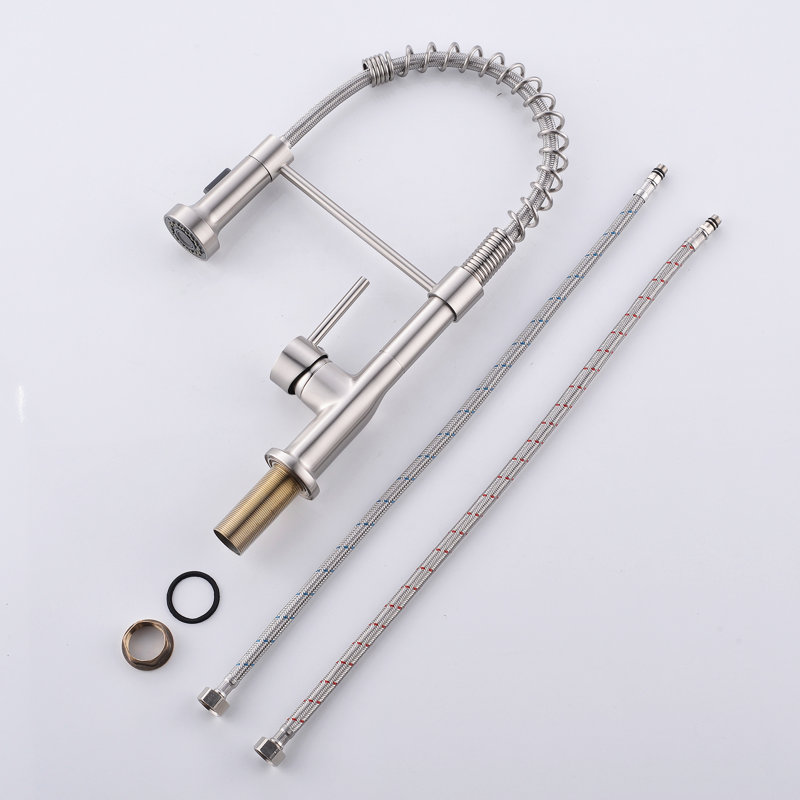 Commercial Kitchen Faucet, Pull Down Sprayer, Single Handle Sink Faucet | Gift Idea