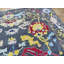 Tapis intérieur de la laine 7 pi 10 po x 9 pi 10 po one-of-kind noué la blue Aveley