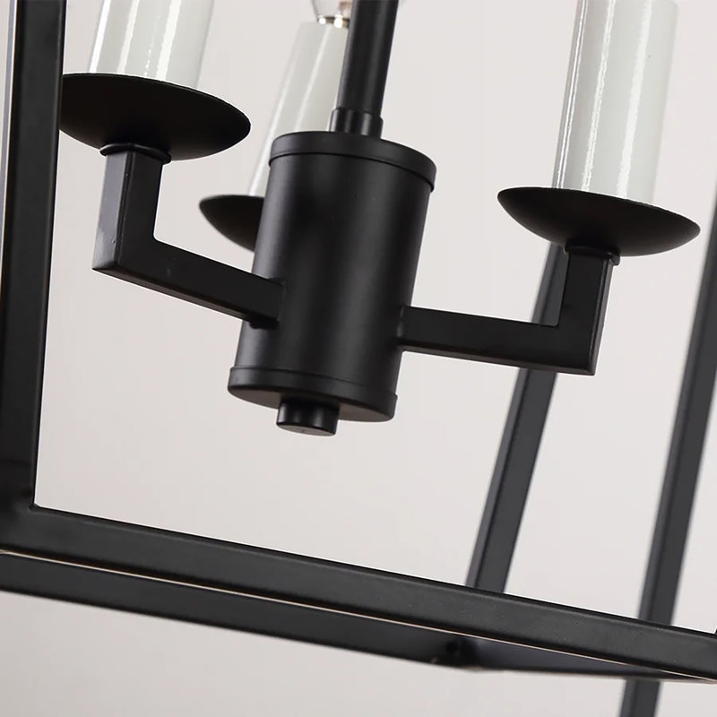 Lustre à intensité variable en acier à 3 lumières Ishah