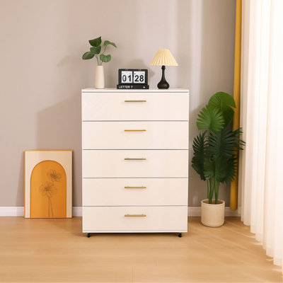 5-Drawer Dresser With Handles – Modern Storage Cabinet
