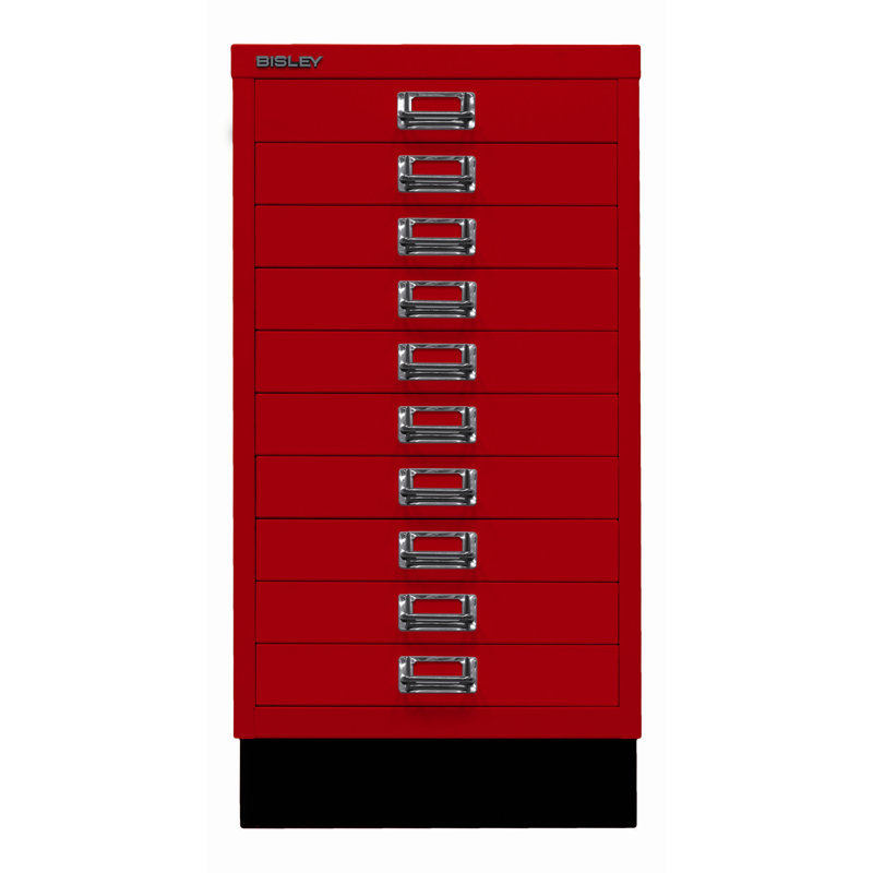 39er 34.9cm Wide 10 -Drawer File Cabinet, Cardinal red