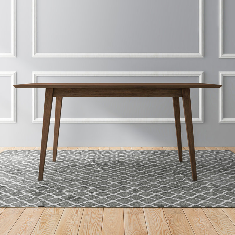 Table de salle à manger rectangulaire Mary, 29.5"H x 63"L x 35"W, Brun