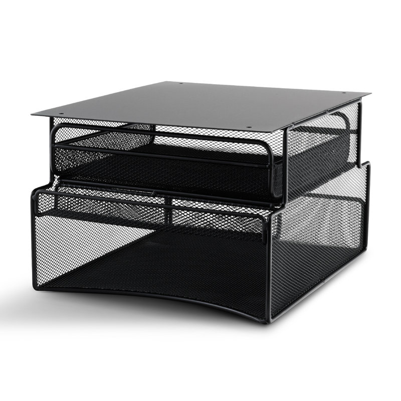 Onyx Mesh Mountable Hanging Desk Storage