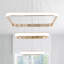 Luminaire suspendu moderne à 3 anneaux à DEL à intensité variable, plafonnier à hauteur réglable pour salle à manger, salon, îlot de cuisine, chambre à coucher, vestibule