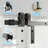 Bypass Double Door Sliding Barn Door Hardware Kit (Not Include Door)-59079385