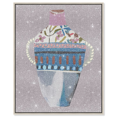 Floral Amphora Graphic Art Canvas
