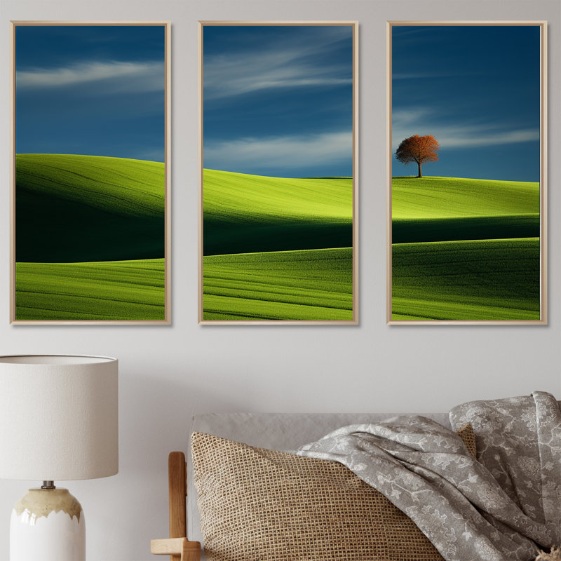 «Green», Meadow, H 40 po x l 60 po x P 1 po, Cadre naturel flottant
