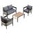 Ustyle Multi Outdoor With Table. Waterproof & Weather-. Pe . Iron Frame. For Spaces. Easy To Assemble. Beige Color And Water-, Rust. . Construction. Comfort. Grey-1380838587