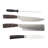 3pcs Kitchen Knife Set, Chef Cutter With Sharpener