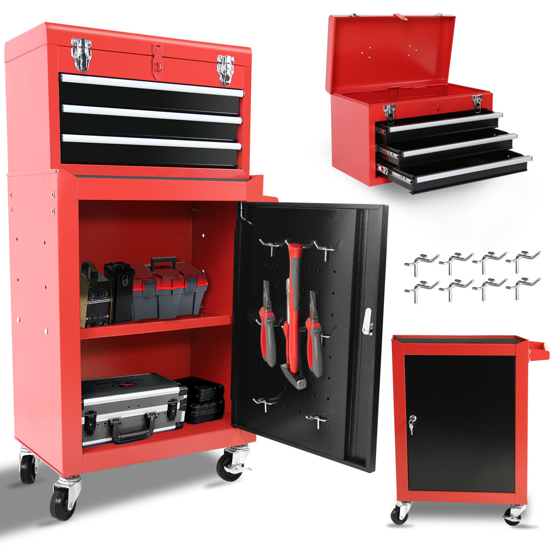 18.1'' W 3 -Drawer Steel Job Site Storage with Wheels WFX Utility™