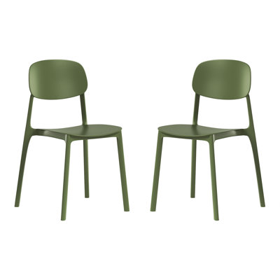 Chaise de salle à manger d'extérieur empilable