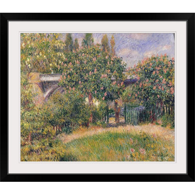 « chemin de pont à chatou, 1881 » par pierre-auguste renoir, reproduction d’art