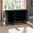 Diora Eight-Shelf Dark Gray Finish Shoe Storage Cabinet, 27.39" H X 44.35" W X 14.49" D
